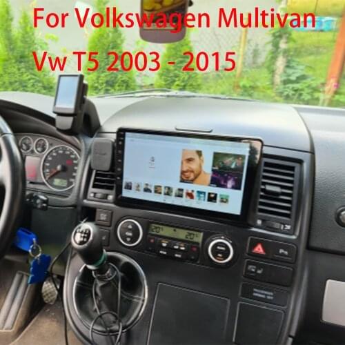 For Volkswagen Multivan Vw T5 2003 - 2015 Touareg Radio 2 Din Android Auto Autoradio Bluetooth Apple Carplay Wireless Car Dab
