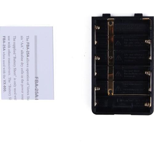 YIDATON FBA-25A Battery Case Shell Pack for Yaesu CB Radio Walkie Talkie VX-110 VX-120 VX-130 VX-132 VX-146 VX-150 VX-160 VX-168