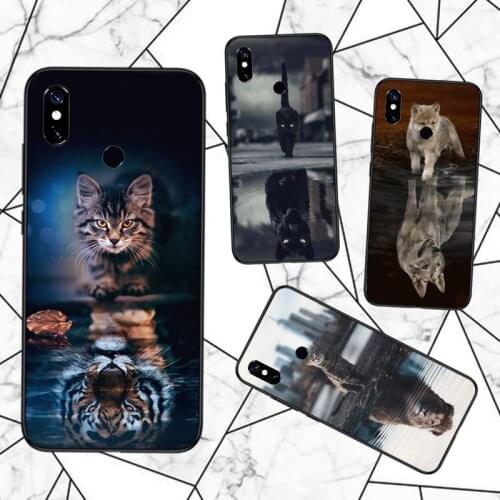 Cute Cat horror tiger dog lion animal Phone Case For Xiaomi Redmi note 7 8 9 t max3 s 10 pro lite funda coque shell cover