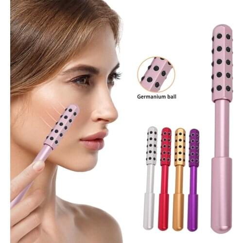 Germanium Beauty Roller Massager Wand Face Massage Tool For Face Lift Up Skin Shape Slim Facial Anti-wrinkle Care Germanium Bea