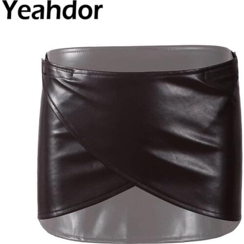 Unisex Cosplay Costume Japanese Anime Leather Skirt Apron Linking Tape Adjustable Waist Belt Skirt for Carnival Party Costumes