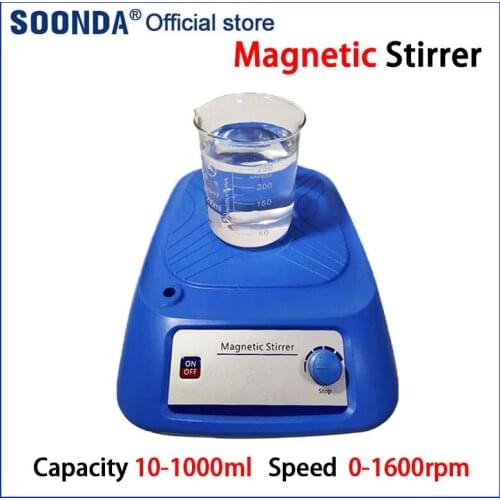 Laboratory Magnetic Stirrer Magnetic Mixer with Stir Bar Lab Stirrer Mixing Capacity 10-1000ml