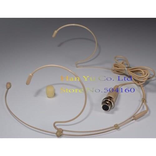 Mini XLR 4 Pin 4Pin Lock Earset Headset Microphone Headworn Mic For Mipro Wireless Bodypack Transmitter MI-909T ACT-100a ACT-200