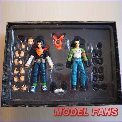 MODEL FANS IN-STOCK 2pcs/set Android 17 and super Android 17 Action Figure Model Toy