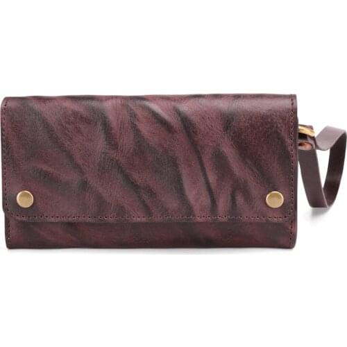 Mens Wallet Male Genuine Leather Credit Card Holder Long Clutch Long Bags Hasp Multi function Coin Purse Male Gift