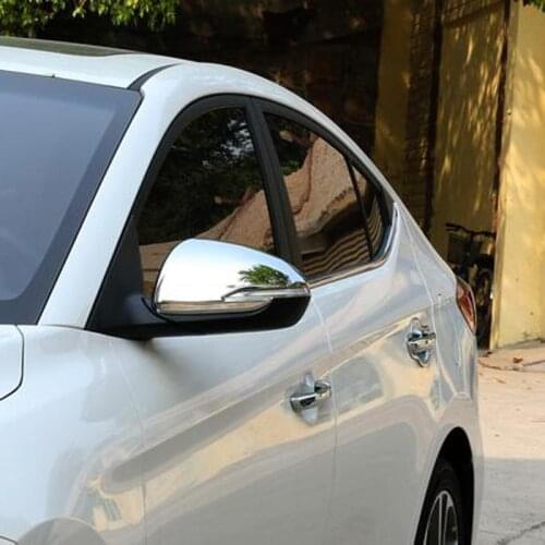 For Hyundai Elantra Avante 2015 2016 2017 ABS Chrome Side Door Rearview Mirror Cover Trims Car Styling Exterior Accessories