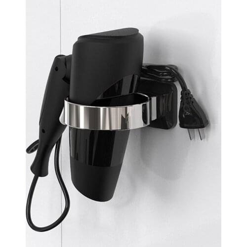 Wall-Mounted Hair Dryer ABS Hairdryer Storage Rack Bathroom Shelf Storage Hairdryer Holder for Hairdryer Supplies Storage Holder