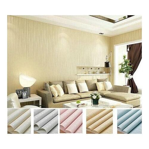 10 meter Thin Vertical Stripes Non-woven Flocking Wallpaper Modern for Walls Wallpaper Rolls Sofa TV Background