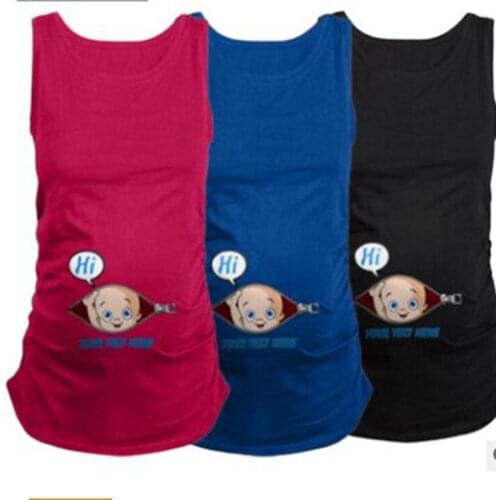 New summer original pregnant women sleeveless T-shirt pregnant women clothes breastfeeding shirt