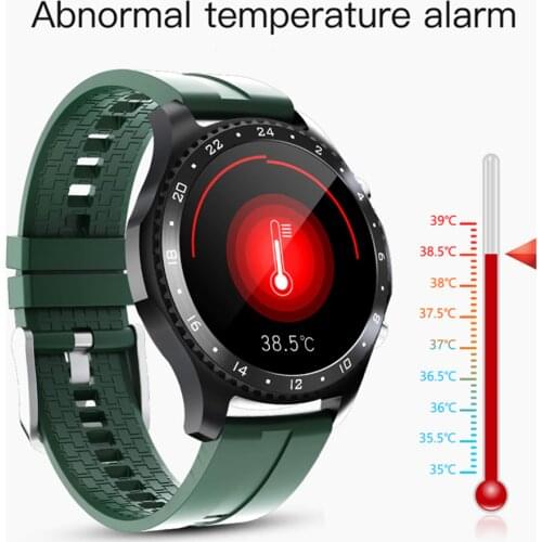 2021 New Bluetooth Phone Call Smart Watch Mens Temperature Music Player Smartwatch For Android Ios Waterproof Fitness Tracker