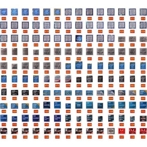 Brand New Original Intel I3 I5 I7 Celeron Intel Xeon Pentium Processor DIY Decorative Stickers For Sale In Bulk