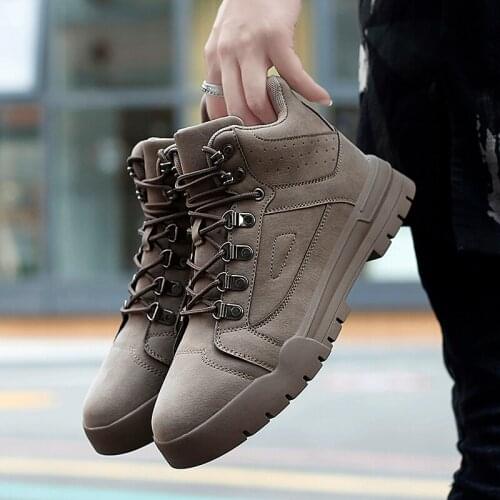 Sale Mens shoe fashion sneaker leisure work breathable mens casual winter hombre men black slip zapatos dress sapato 2020 boots