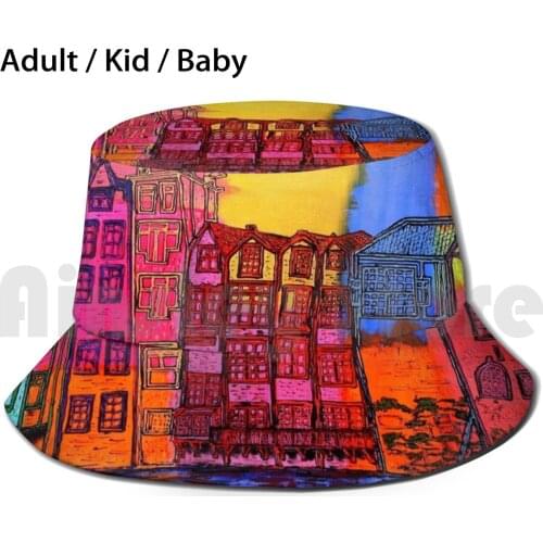 Rotterdam , The Old Centre Delftshaven Sun Hat Foldable UV Protection