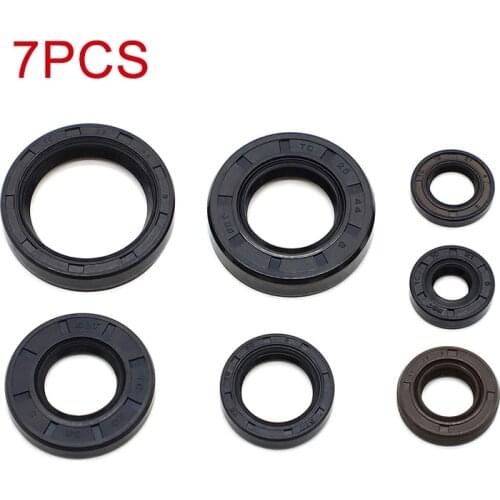 7pcs Engine Oil Seal Shift Crank Seals For Yamaha Blaster YFS200 1988 - 2006 YFS 200 Oil pump Starter Clutch Transmission seal