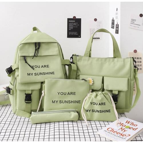 School bag girl primary Korean version of small fresh junior high large-capacity fashion shoulder back school-bags-for-girls