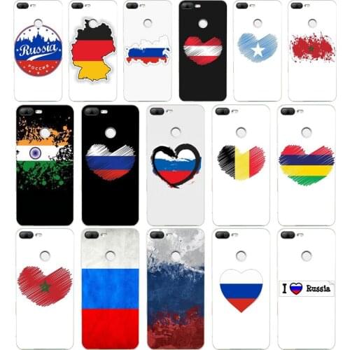 118FG Heart Russian Flag gift Soft Silicone Tpu Cover phone Case for huawei Honor 9 10 20 Lite Pro