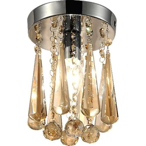 Modern Crystal Ceiling Light LED iron hang lamp Loft Lamp Nordic Hanglamp Restaurant Kitchen Dining Room led lamparas de techo