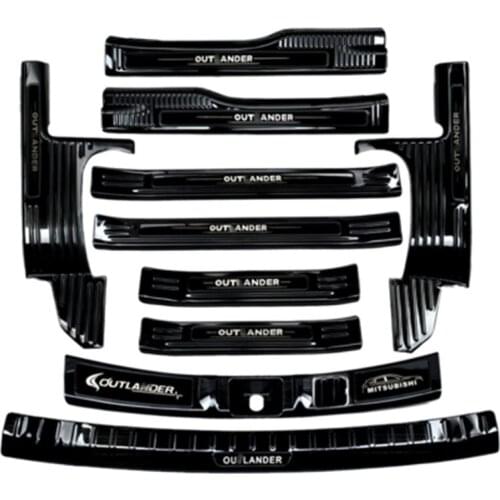 Car Styling for Mitsubishi Outlander 2016-2020 stainless steel Rear Door Bumper Protector sill Scuff Plate/Door Sill Door Sill