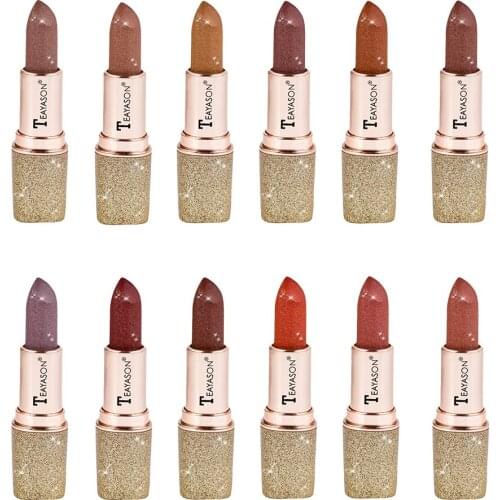 75 mm Long-Lasting Waterproof Matte Lipstick Lip Stick 12 Colors
