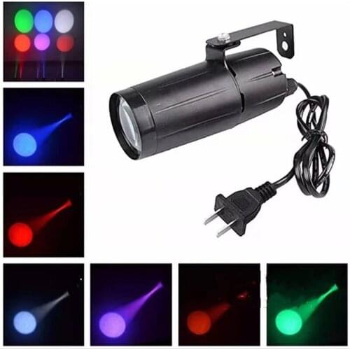LED Light DJ Party Beam Pinspot Light Spotlight 5W Super Bright Lamp Mirror Balls DJ Disco Stage Lighting Effect for KTV