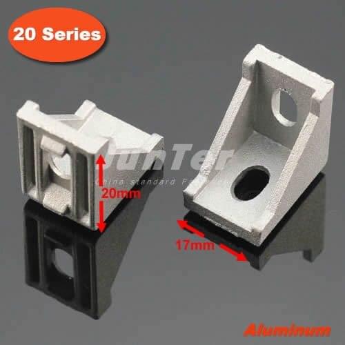 10pcs/lot 20 Series Slot6 Corner Angle L Brackets Connector Fastener For 2020 Aluminum Profile Accessories