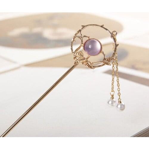 Vintage Metal Hairpins For Women Girl Long Tassel Hair Sticks Jewelry Handmade Headwear Bridal Wedding Hair Accessories Gifts