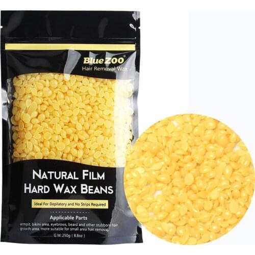 250g Hot Film Honey Flavor Hard Wax Beans Hair Removal Professional Body Face Bikini Depilatory Wax For All kinds of Skin Beauty