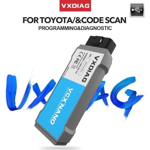 VXDIAG USB NANO Diagnosis TIS Techstream V14 V15 Obd2 Code Scanner ECU Programming Car Diagnostic tool for For Toyota/Lexus