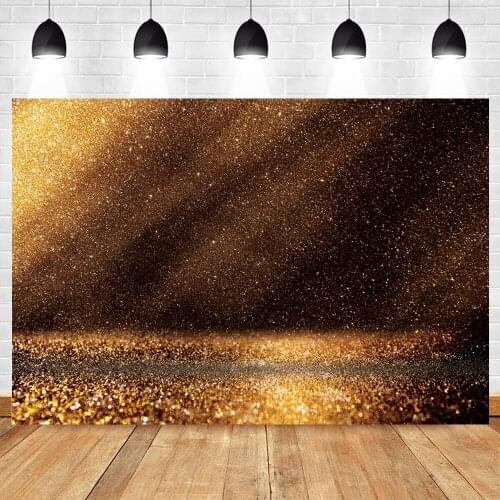 Yeele Black Gold Photocall Glitter Shine Light Bokeh Photography Backdrop Personalized Photographic Backgrounds For Photo Studio