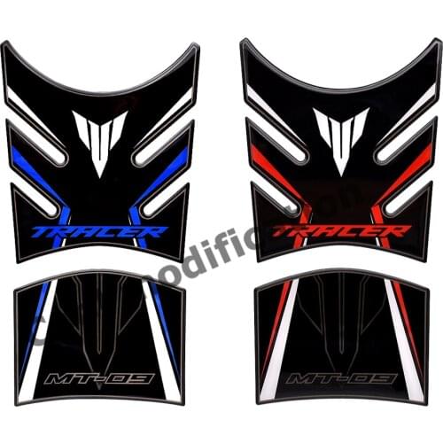 Motorcycle Gas Tank Pad Protector Stickers For Yamaha MT-09 MT 09 Tracer 2014-2018 Year 3D Resin Waterproof Protected Decal Case