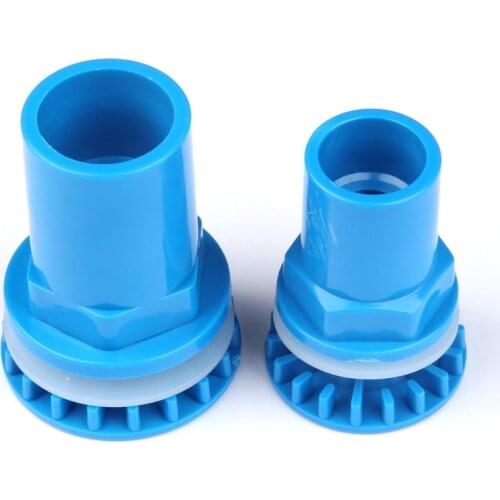 1pc 20 25mm PVC Strong Drainage Connectors Flat Bottom Aquarium Fish Tank Adapter Pipe Joints Water Tank Drain Connector