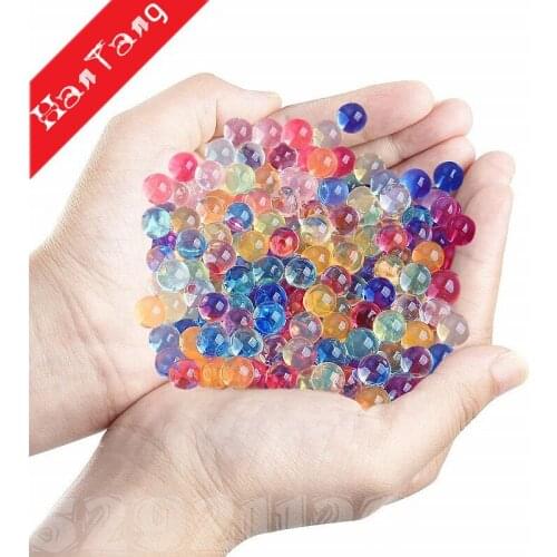 1000pcs(20g) Pearl Shaped Crystal Soil Water Beads Mud Grow Magic Jelly Balls For Wedding Decoration Hydrogel Gel Kids Toy 5Z