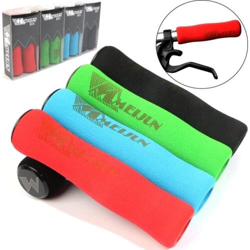 Bicycle Handle Grips Foam Sponge Bicycle Non-Slip Soft Foam Sponge Handle Bar Grips for Bike and Motorcycle 2pc/1pair