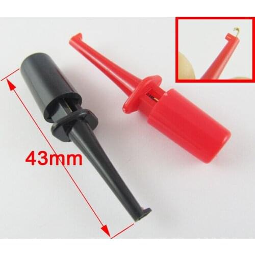 2pcs 43mm Single Hook Clip Round Grabbers Test Probes Hook Clip SMD IC Hook