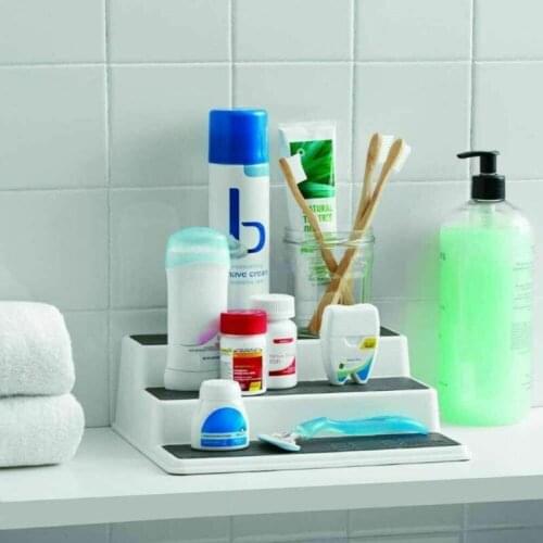 3 Tier Spice Herb Bottle Rack Holder Make up Storage Holder Cupboard Organizer Storage Kitchen Tool HOT