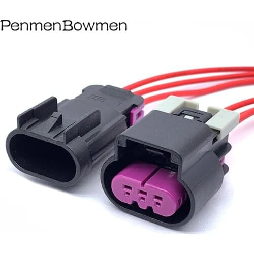 3 Pin Delphi Auto Oil Pump Plug Waterproof Electrical Connector Wiring Harness Female Male13519047 15326813