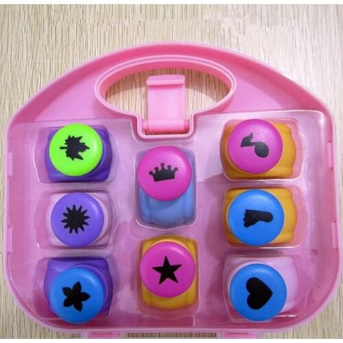 8PCS Embossing DIY Corner Paper Printing Card Cutter Scrapbook Shaper Hole Punch Kids Handmade Craft Gift