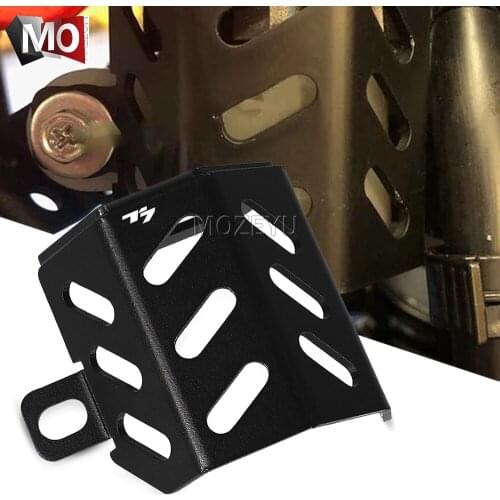 For Yamaha T7 2019-2021 2020 Motorcycle Aluminum Rear Brake Fluid Pump Cylinder Guard Reservoir Cover Protector For Yamaha T7