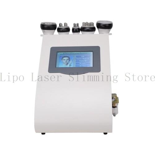 5 in1 Ultrasonic Liposuction 40k Ultrasonic Cavitation Machine Multipolar Bipolor RF Laser Slimming Skin Body Salon Machine