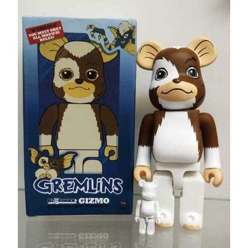 Bearbricklys 400% 28cm Little Monster Beads Pvc Action Figures Blocks Bear Doll Decoration Models Friend Toy Christmas Gift Kaw