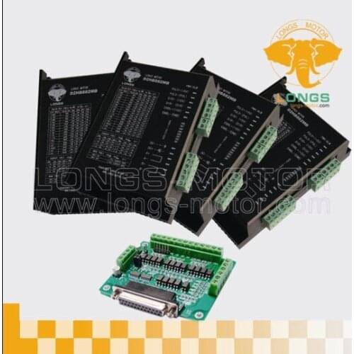 Free Ship to USA 3 Axis Stepper motor driver PEAK 7.8A ,256micsteps CNC--longs motor