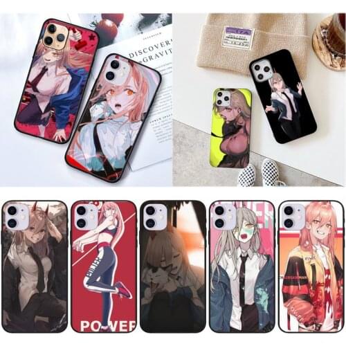 PXCHENG Anime Chainsaw Man Power Phone Case For iPhone 12 Mini 11 Pro XS Max X XR 7 8 Plus