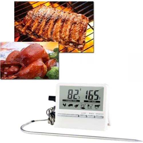 Household Digital Barbecue Thermometer Kitchen Meat Food Thermometer With Stainless Steel Probe Kitchen Accessories And Gadgets