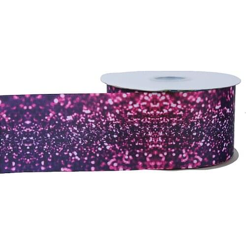 FLRA RibbonParty decoration sparkling ombre design rainbow grosgrain ribbons, 50yards/lot