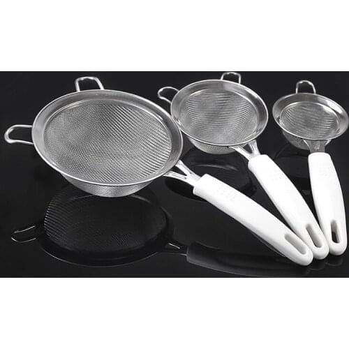 Baking Tools Stainless Steel Sieve Mesh Powder Baking Tools Sifters Shakers Spoon for Cakes Kitchen Accessories Cooking Tool