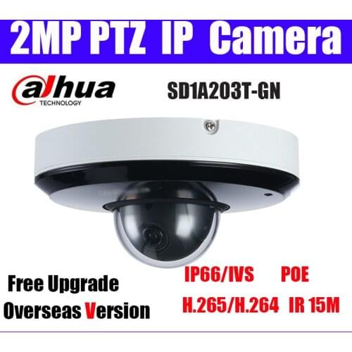 Dahua SD1A203T-GN PTZ 2MP IP camera IVS IP66 POE IR15m H.265 Original DH-SD1A203T-GN CCTV Camera