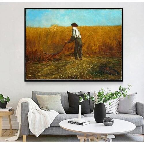 Oil Painting By Numbers "Wheat Harvest" Drawing on Canvas HandPainted Art Gift DIY Picture By Number Kits Wall Decor