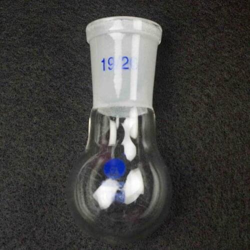 10ml 19/26 Joint Borosilicate Glass Flask Round Bottom Single Short Neck Lab