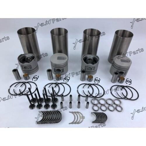 For Mitsubishi engine S4E2 Rebuild kit piston piston ring cylinder liner bearings valve guide seat