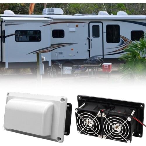 LEEPEE Car Accessories Exhaust Fan Caravan Side Air Vent Ventilation 12V 25W for Camper Trailer Motorhome Boat Marine Yacht